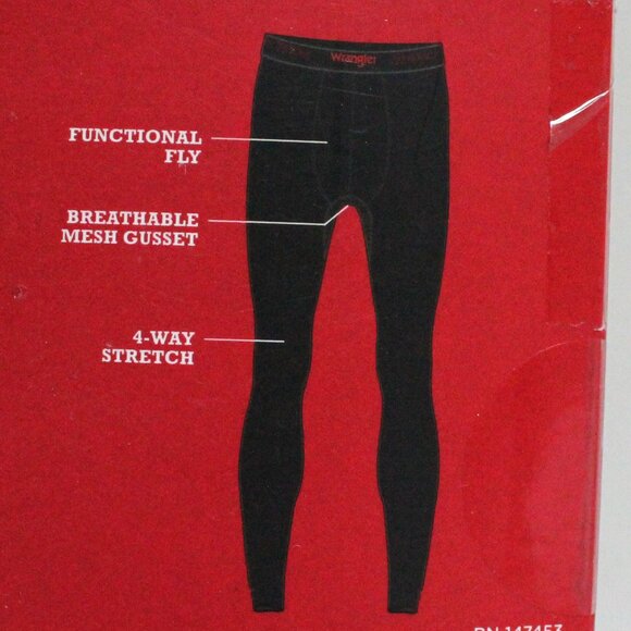 Wrangler Workwear Men's XL Black Performance Base Layer Pant - Picture 7 of 8